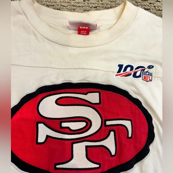 Mitchell & Ness White San Francisco 49ers Throwback XXL - Picture 5 of 9